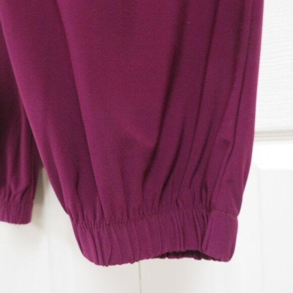 Nina Leonard JoggerSize 1X Plum Solid - Picture 6 of 8
